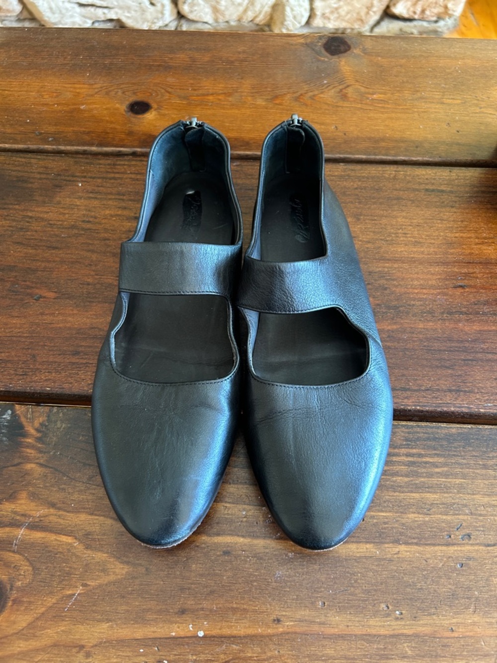 Marsell Coltellaccio Mary Jane flats in black leather 40.5 EU